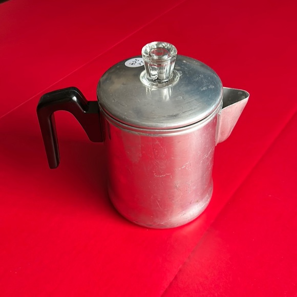 Vintage Kitchen Vintage Coffee Maker Stove Top Aluminum 3 4 5 Cup